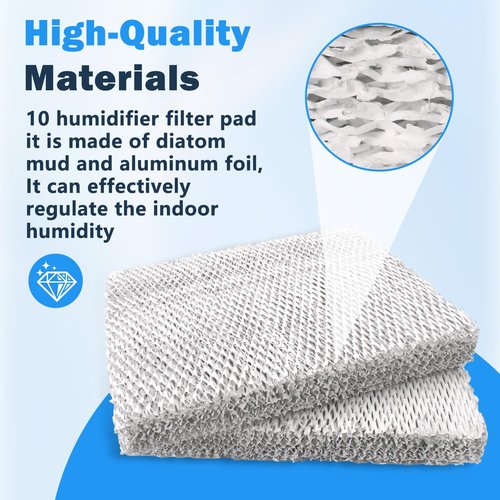 10 Water Panel Evaporator for Lennox X2660 Healthy Climate, 2 Pack #10 Humidifier Pad, Compatible WB2-12 WB2-12A HCWB2-12 HCWB2-12A WB3-12 WB3-12A HCWB3-12 HCWB3-12A Humidifiers