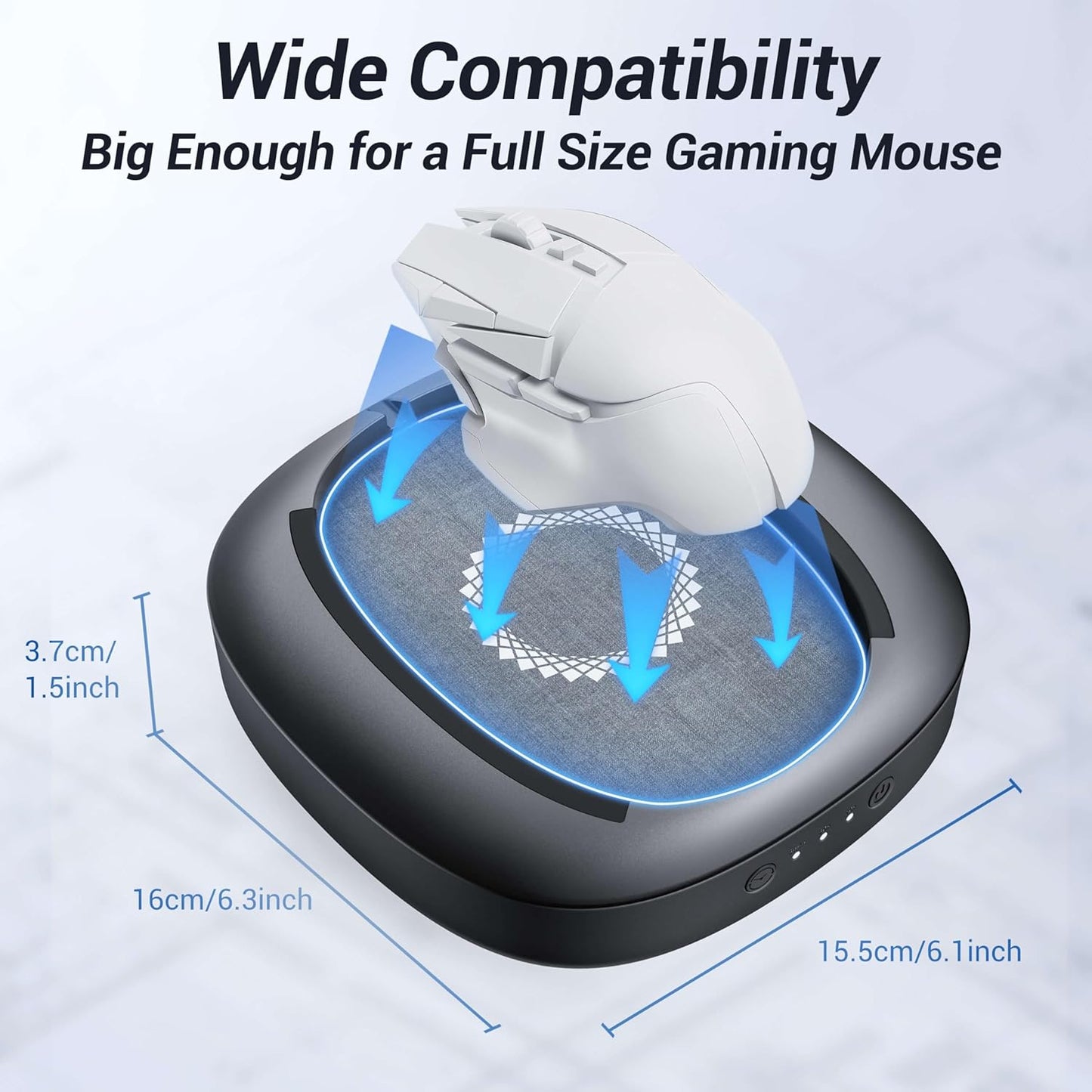 MEKASS Mouse Mover with Adjustable Interval Timer and Ultra-Silent Motor, Mouse Jiggler Simulates Real Mouse Movement