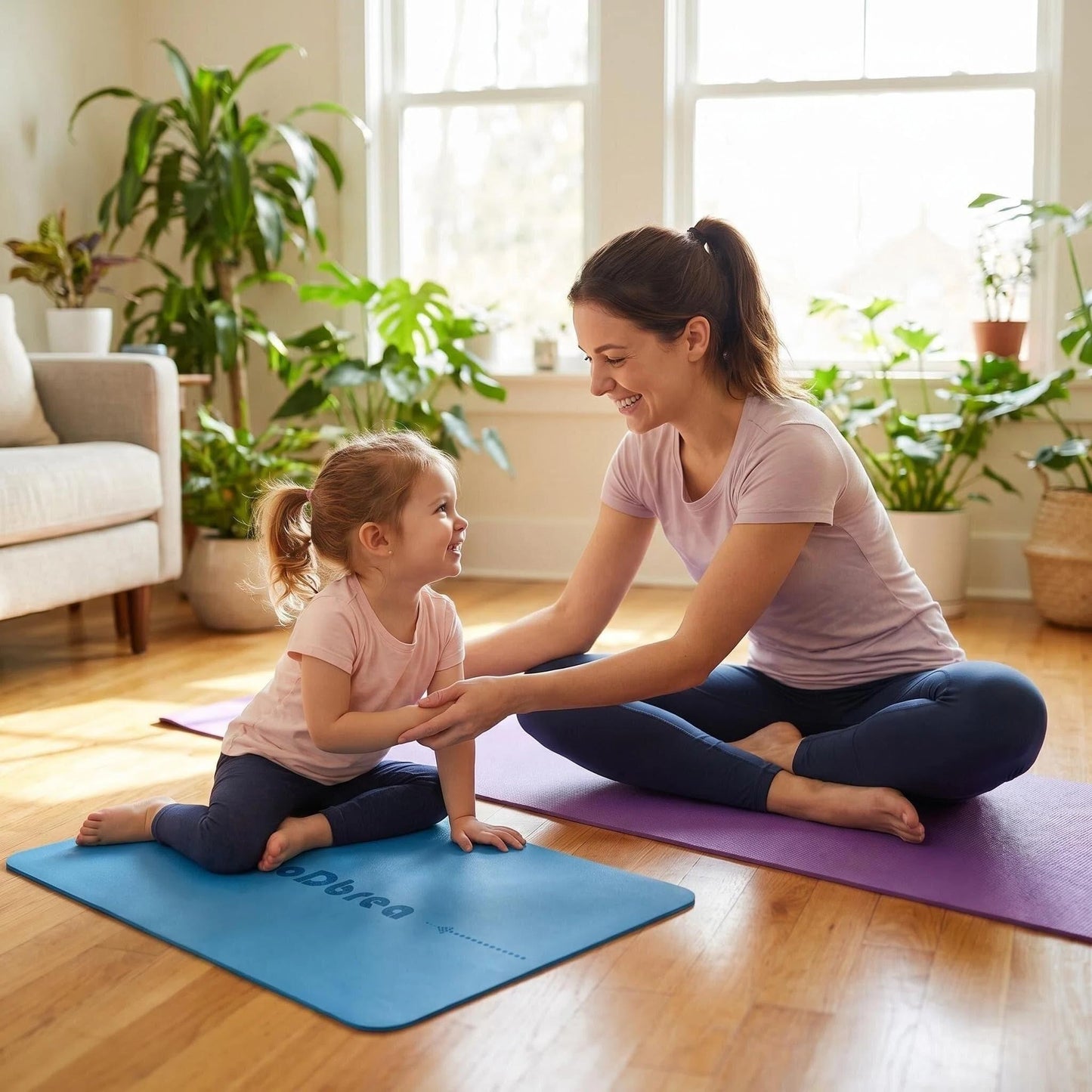 SooDbrea Mini Yoga Mat, Warrior-like Grip,Non-Slip,Alignment System,Head,Knee and Elbow Pad,Meditation Mat,Abdominal wheel pad,Portable