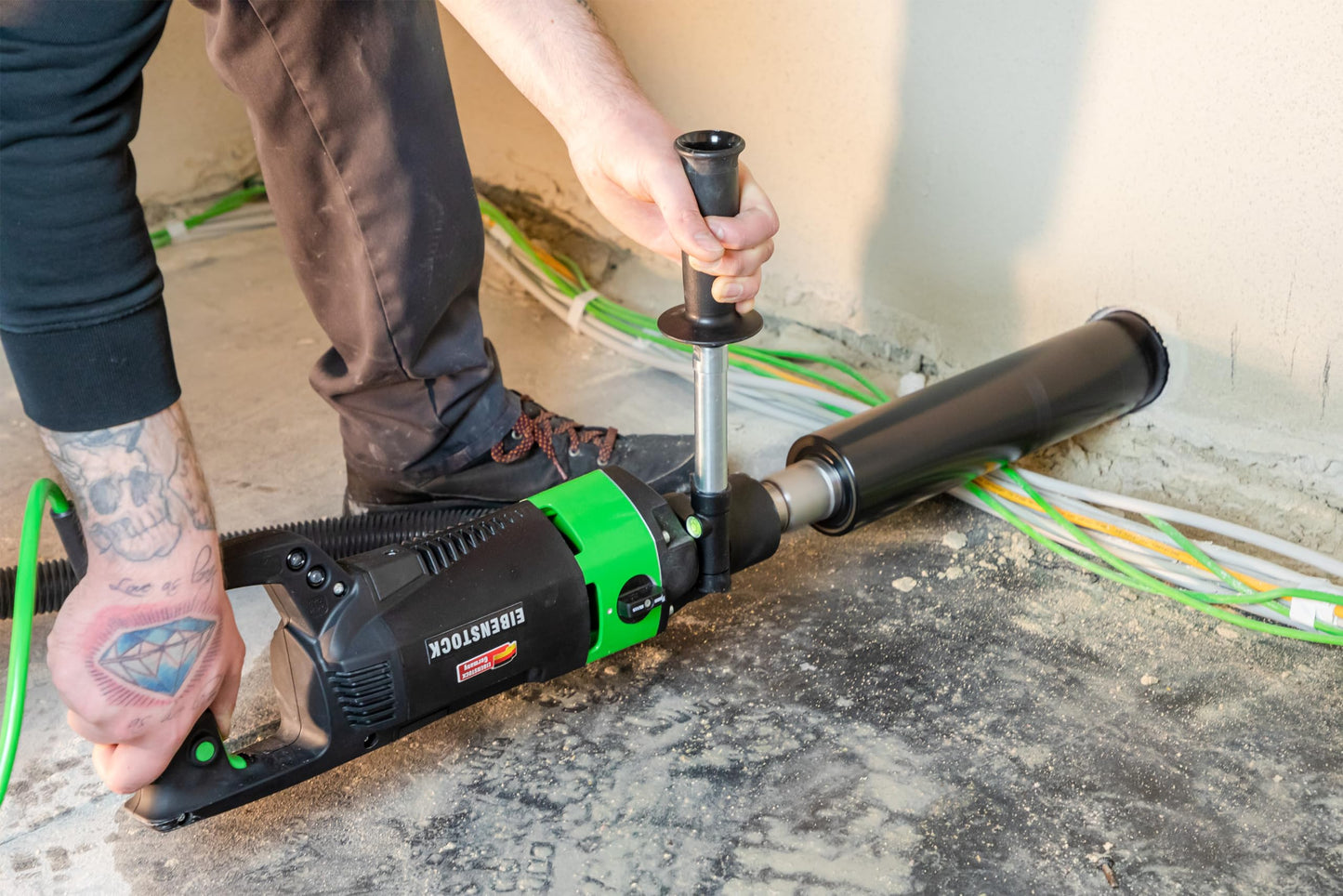 CS Unitec ESD 162 Soft Impact Dry Core Drill | Drilling up to 6-3/8” Dia in Reinforced Concrete, 8” dia. in Brick/Block | MADE IN GERMANY