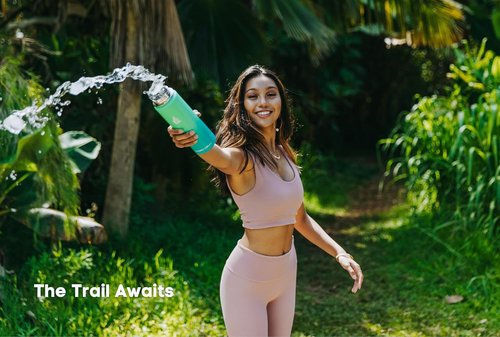HYDRO CELL Stainless Steel Insulated Water Bottle - Versatile for Hot & Cold Drinks | 24oz Mint Green Thermos
