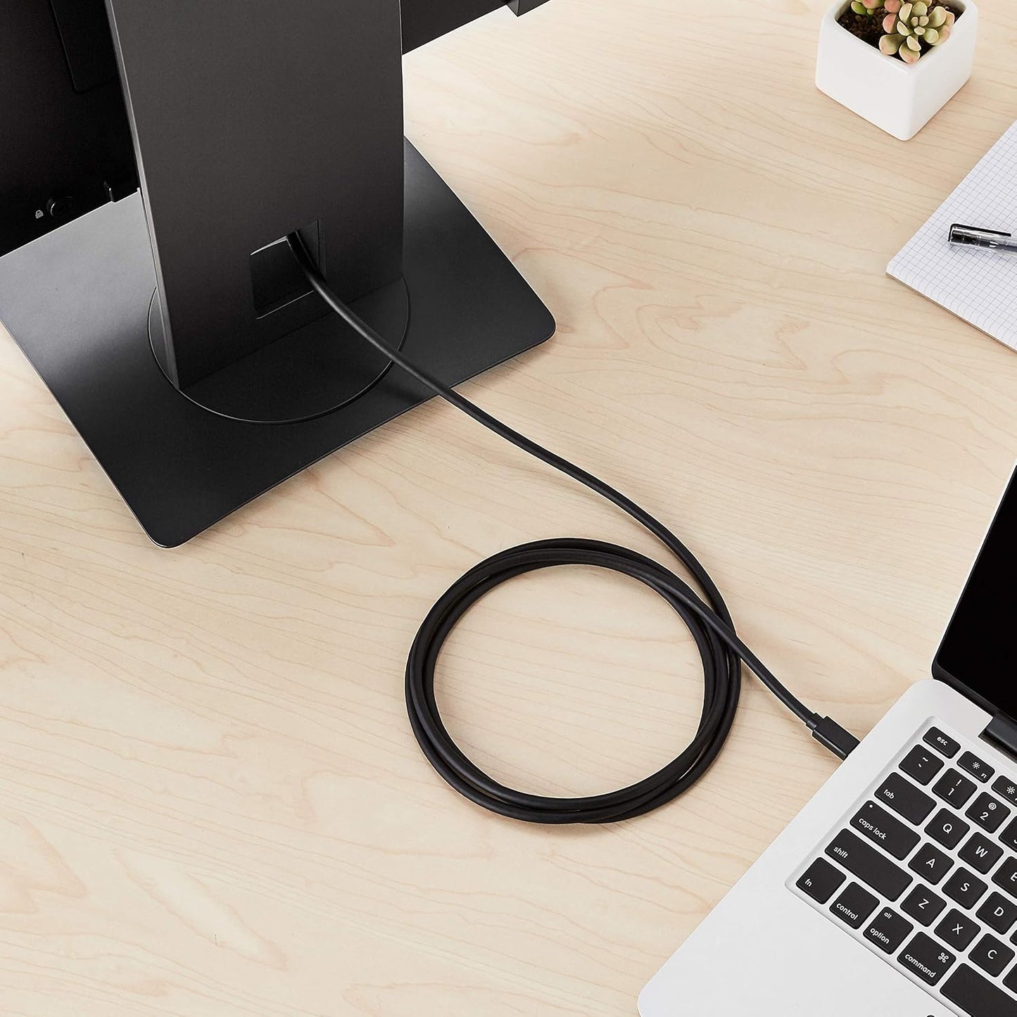 1080p, 6 Amazon Basics Mini DisplayPort to HDMI Cable for MacBook Air/Pro, Gold-Plated Plugs, Foot, Black
