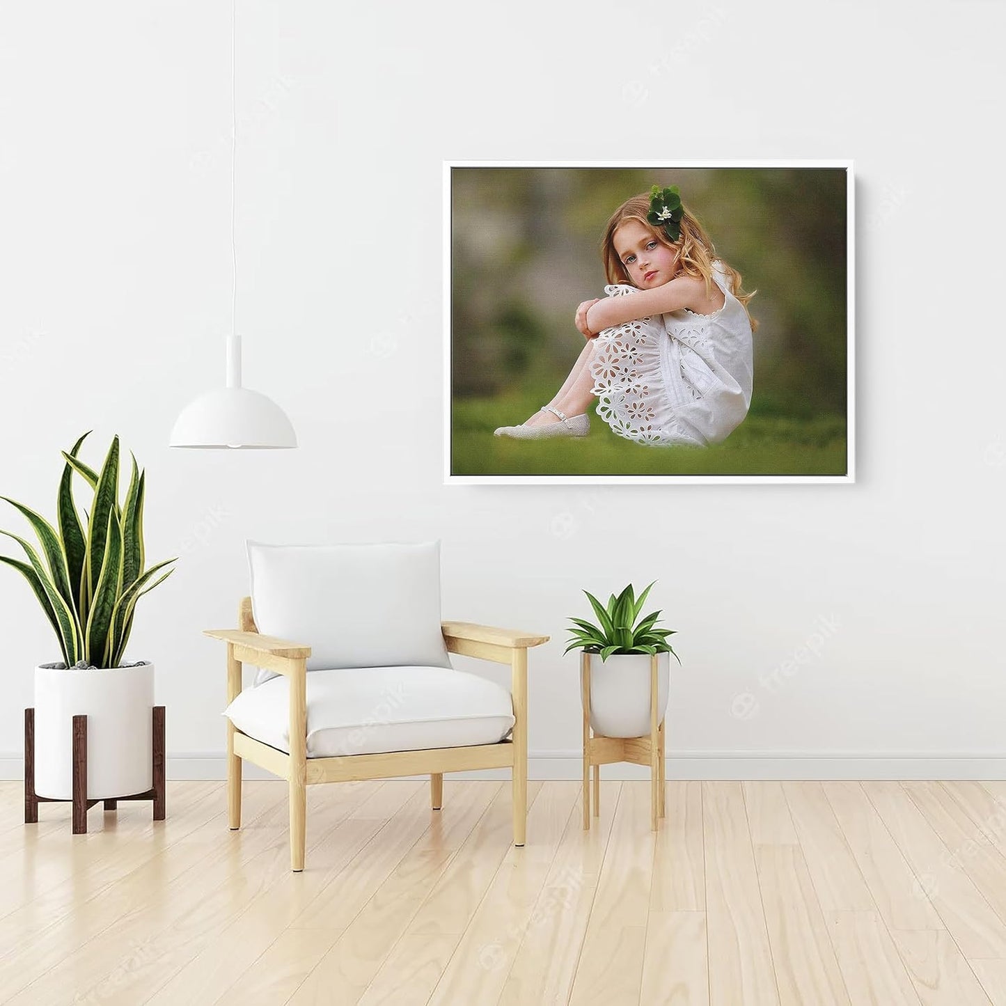 P&L ART Personalized Custom Canvas Prints - Transform Your Photos into Stunning Wall Art | 18x24" White