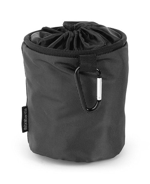 Brabantia - Premium Peg Bag - Laundry Pegs Storage - Durable Weather-Resistant Materials - with Closing Cord - Bag Hook - Clothes Pins - Black - Up to 150 Pegs