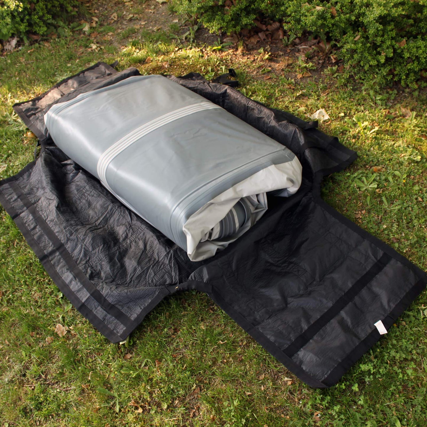 Seamax Universal Sunlitec 3-Layers Welded Hull Storage and Carrying Bag with Reflective Edges for Foldable Inflatable Boat (Size B - for 360-390 Boats)