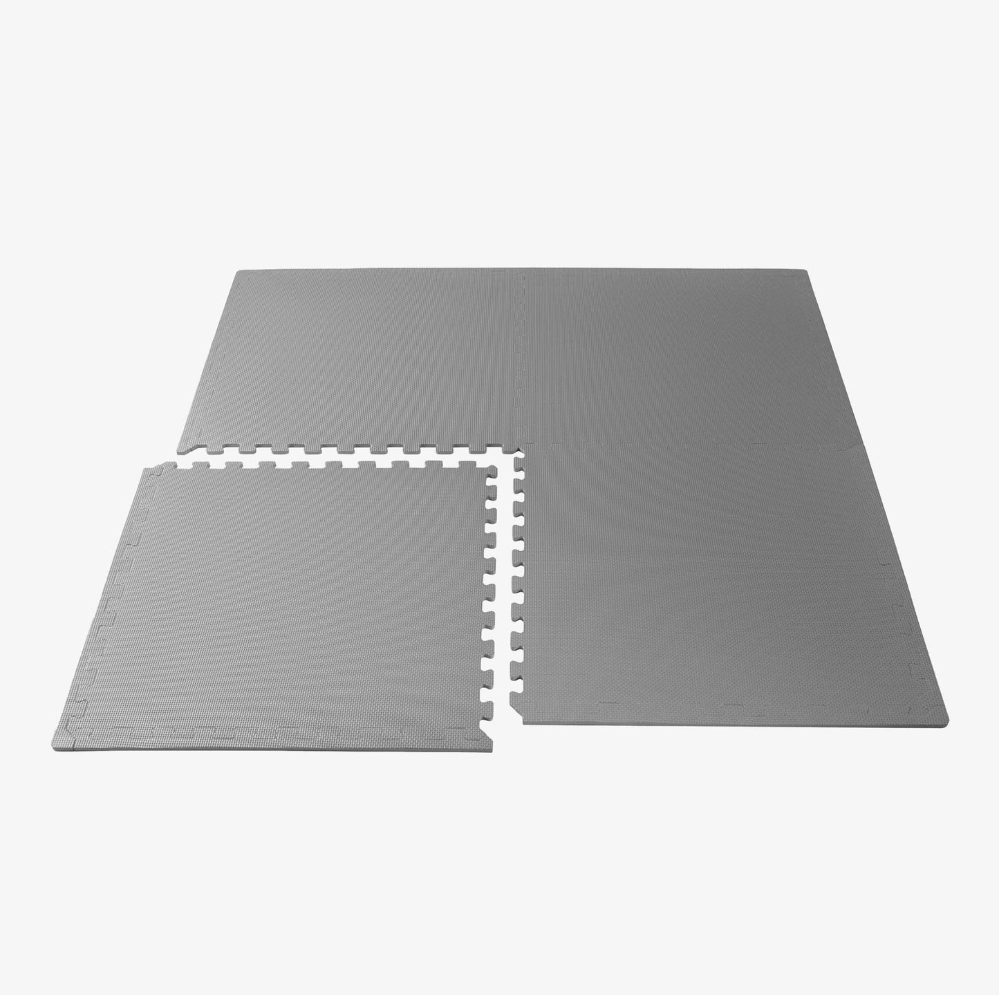 We Sell Mats 1/2 Inch Thickness Multipurpose EVA Foam Floor Tiles, Interlocking Floor Mat for Indoor Gym and Home Use, 24 in x 24 in, Light Gray, 24 Square Feet (6 Tiles)