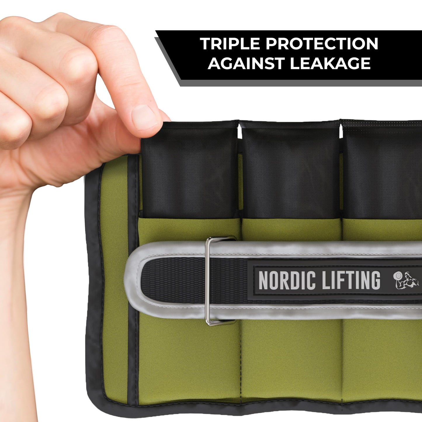 Nordic Lifting Adjustable Ankle Weights for Women & Men – 1 Pair (2–10 lbs) Wrist, Arm & Leg Weights for Gym, Yoga & Home Workouts – Secure Fit Strap Design – Durable Fitness Training Equipment