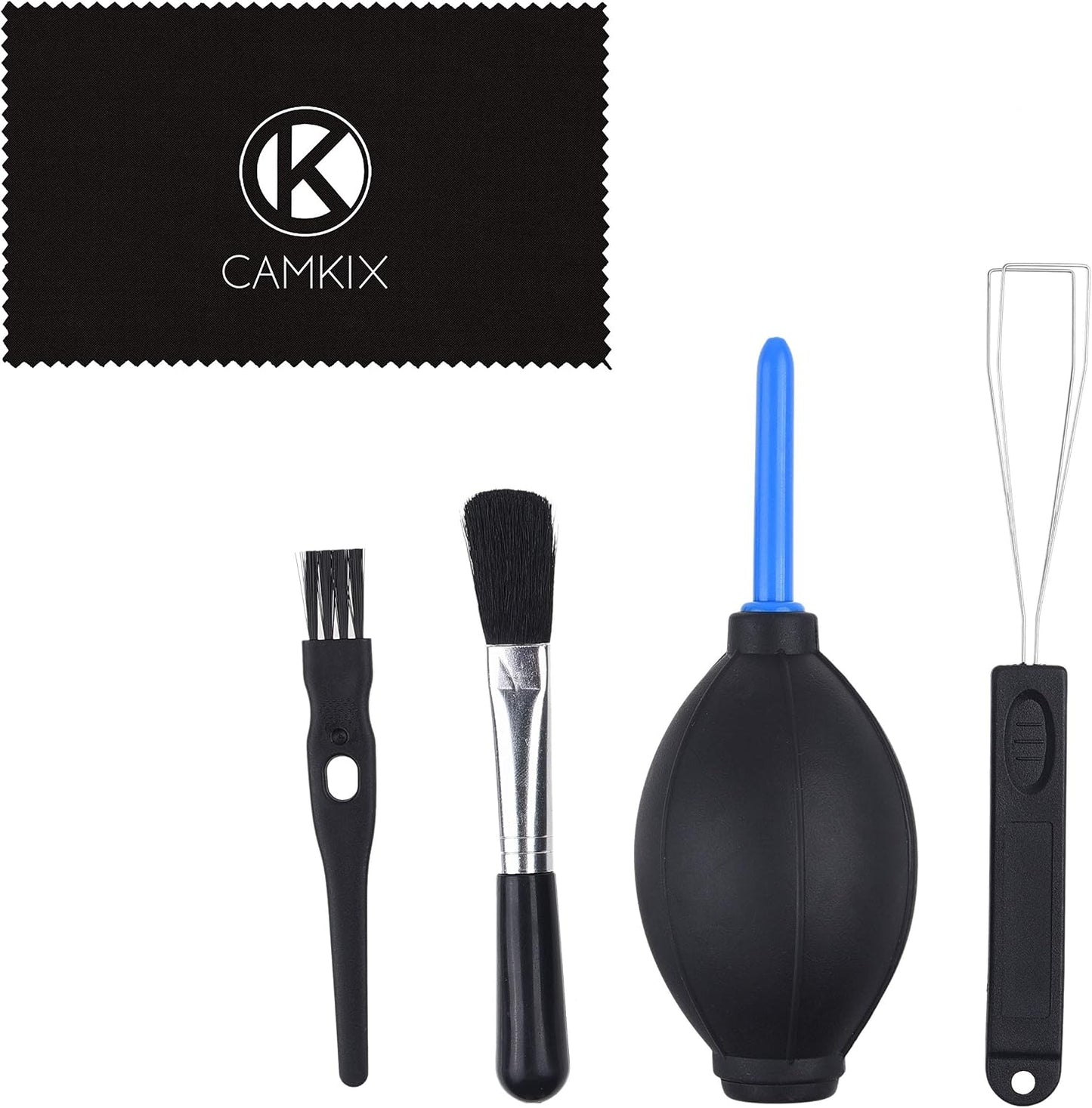 CamKix 1x 1x 1x 1x 1x Keyboard Cleaning Kit - Mini Brush, Cleaning Brush, Keyboard Cap Remover, Air Blower and Cleaning