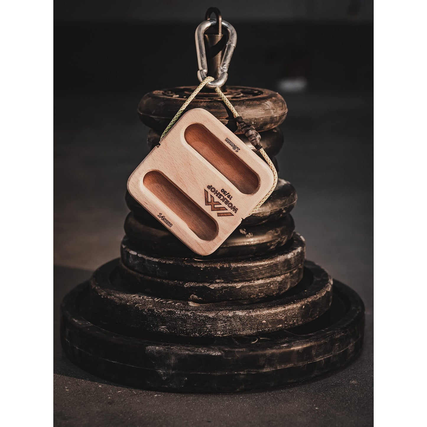 Workshop 19/50 Portable Hangboard – Compact Fingerboard & Pinch Grip Trainer for Climbing, Bouldering and Grip Strength Training Anywhere