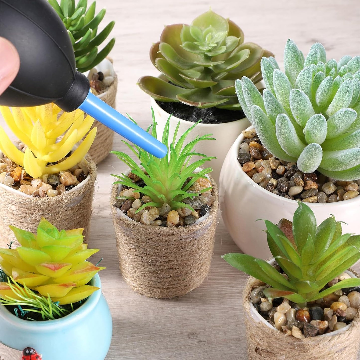 Larrel 2 Bulb Air Blower Pump Cleaning Tools with Soft Brush, Pcs Manual Air Blower Cleaner Cleaning Accessories