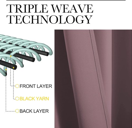 NICETOWN Blackout Curtains - 90" Long, 55" Wide | Sound Reducing & Heat Blocking for Modern Rooms