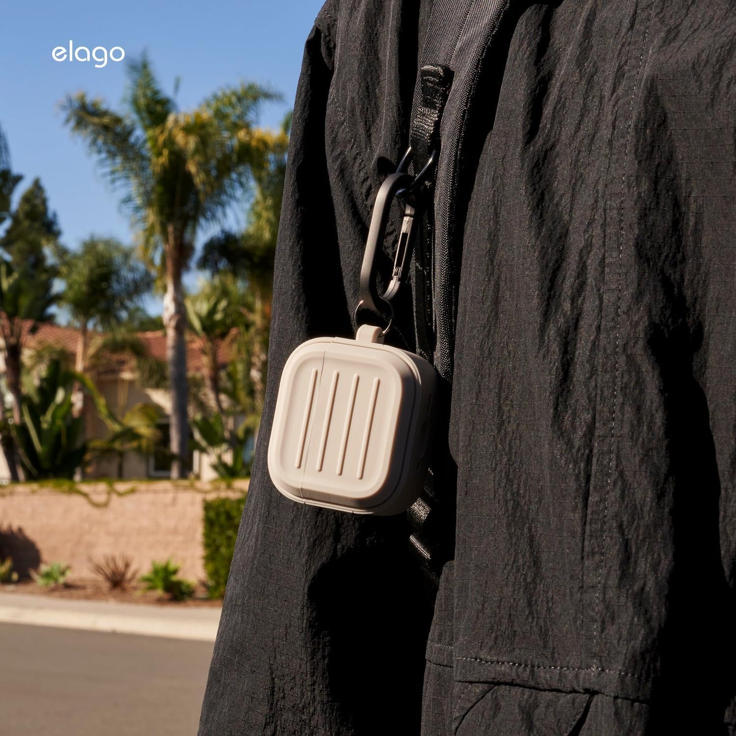 elago 4 4th Armor Compatible with AirPods Case - for AirPods Generation Cover, Carabiner Included, Supports Wireless