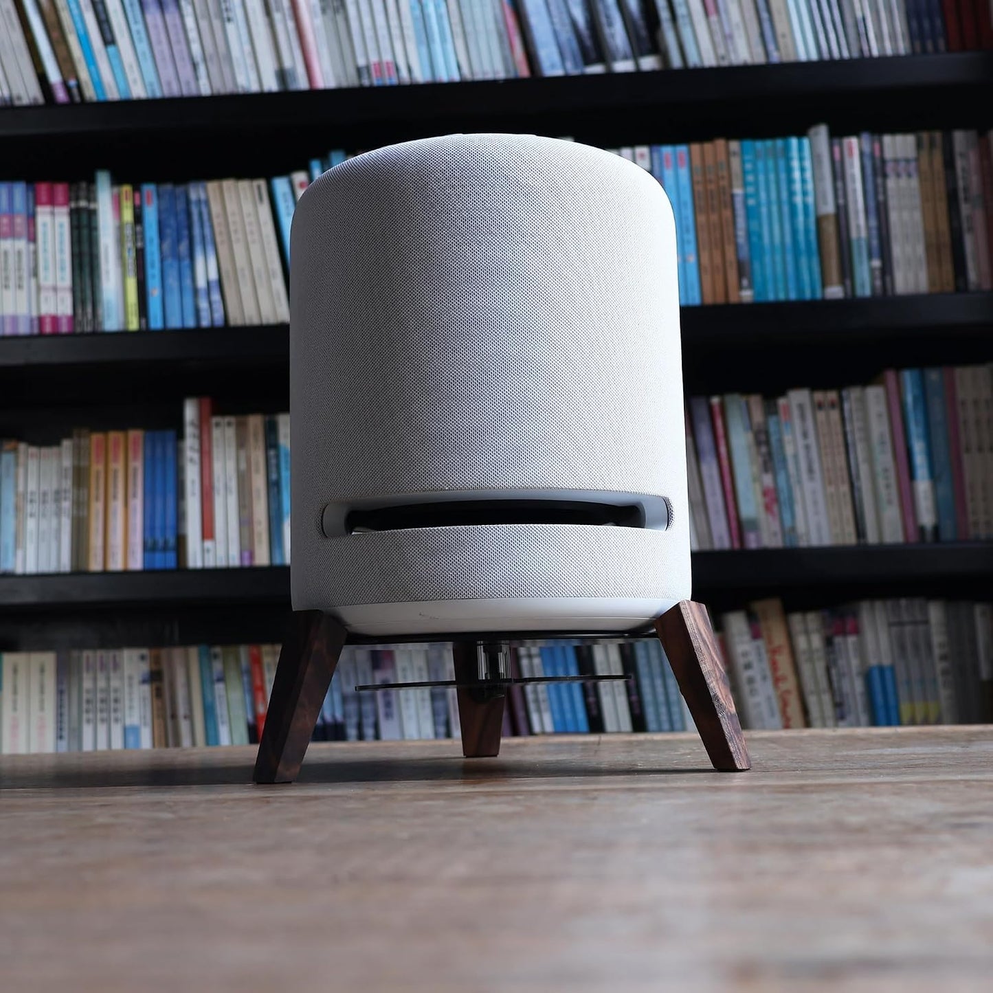 Alloery 2nd/1st Wooden Stand for Echo Studio and Homepod Gen Smart Speaker, Stable Desktop Mount for Better Sound