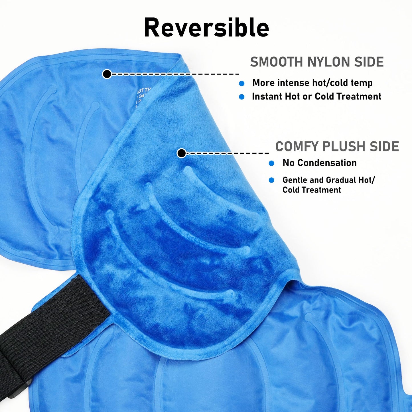 MEDLOT Shoulder Ice Pack Wrap, Larger Rotator Cuff Cold Therapy Support Brace for Shoulder Pain Relief, Reusable Gel Hot Cold Compress for Sports Injuries, Tendonitis, Surgery Recovery