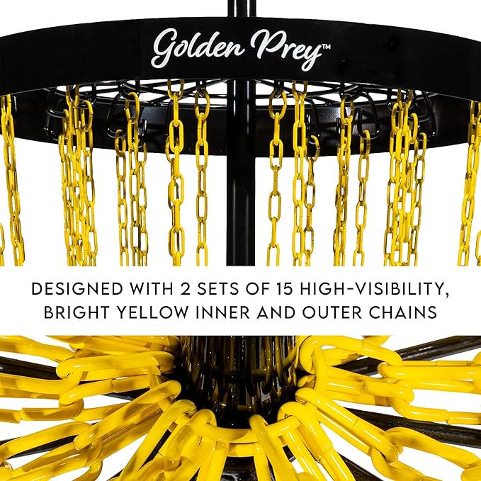 Franklin Sports Disc Golf Baskets - Portable Disc Golf Target with Chains Included - Disc Golf Basket Stand Equipment for Hole + Course Creation