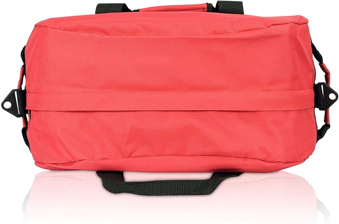 DALIX 18" Two Tone Duffle Bag Medium Black Red Blue Gold Pink Purple Gray