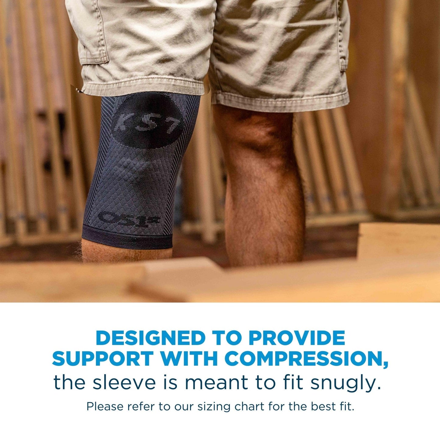 OrthoSleeve Compression Knee Brace, Knee Sleeve for ACL, MCL, Injury Recovery, Meniscus Tear, Pain, Aching Knees, Patellar Tendonitis & Arthritis Pain