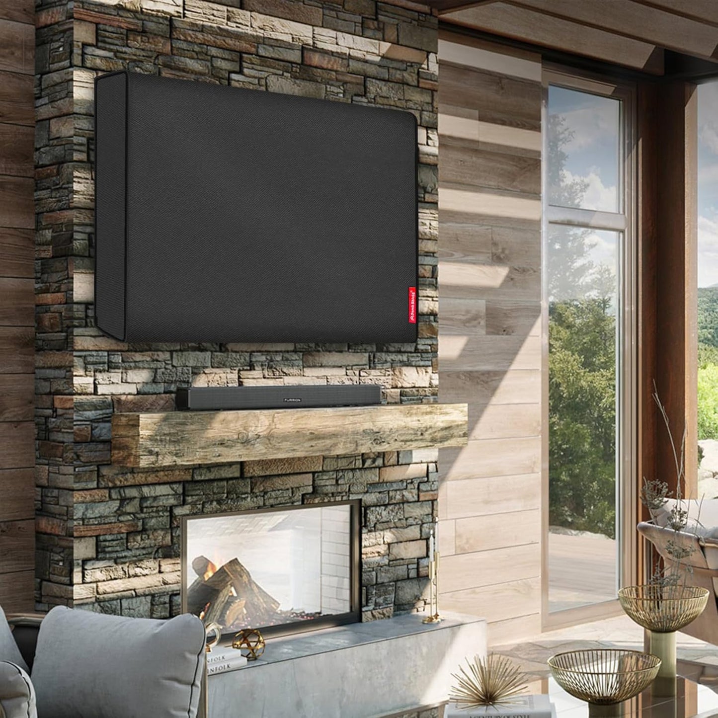 44-47 inches Porch Shield Outdoor TV Cover Universal Weatherproof Protector for LCD, LED, Plasma Flat TV Screen