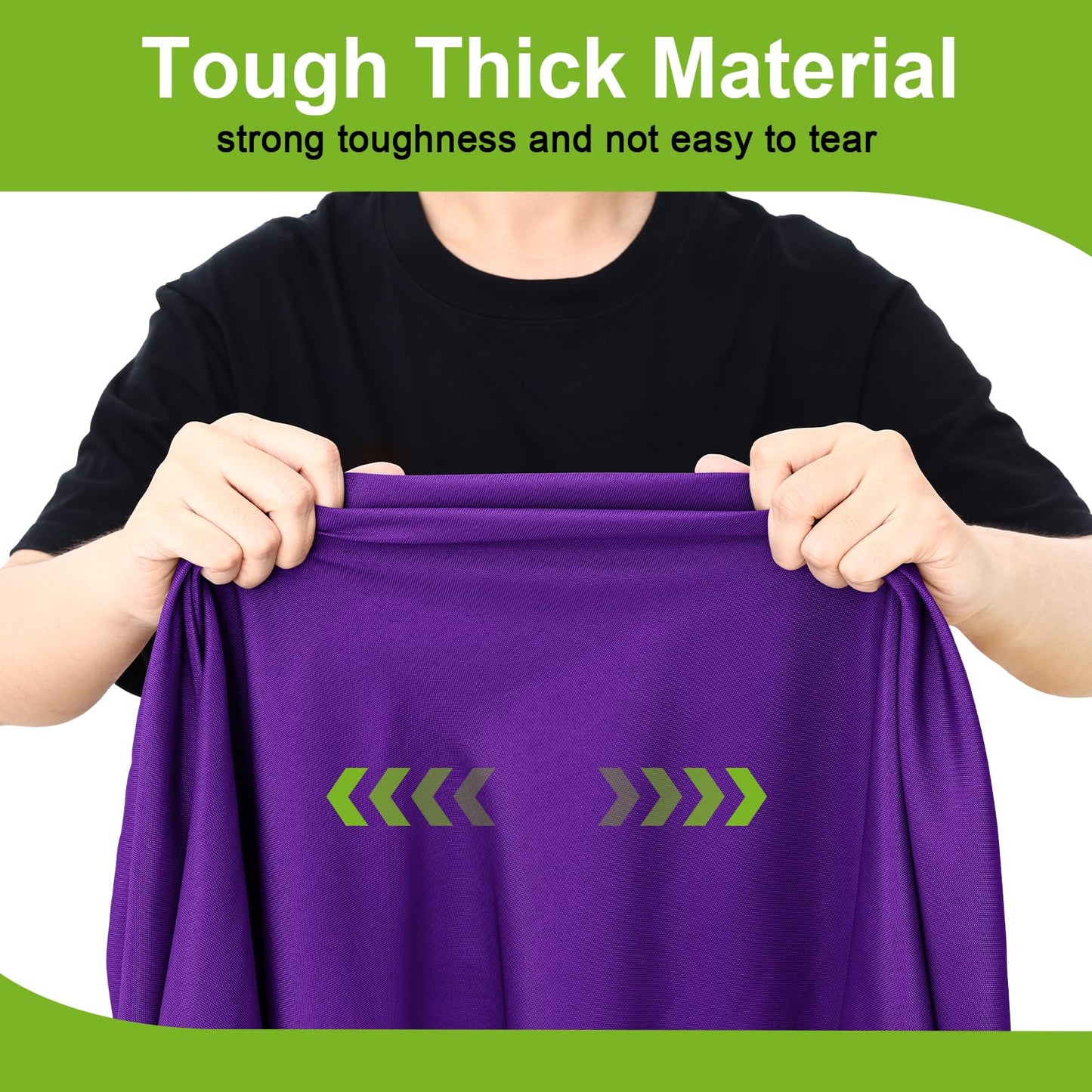 Smiry Round Spandex Tablecloth, Elastic Fitted Washable Tablecloths for 57"-68" Tables, Waterpoof Stretch Picnic Table Cover for Dining, Indoor and Outdoor, Purple