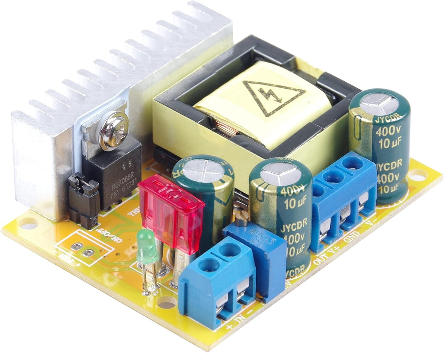 LM YN 45-390V High-Voltage Power Supply Module DC-DC Adjustable Step-Up ZVS Capacitor Charge Ultra High Voltage