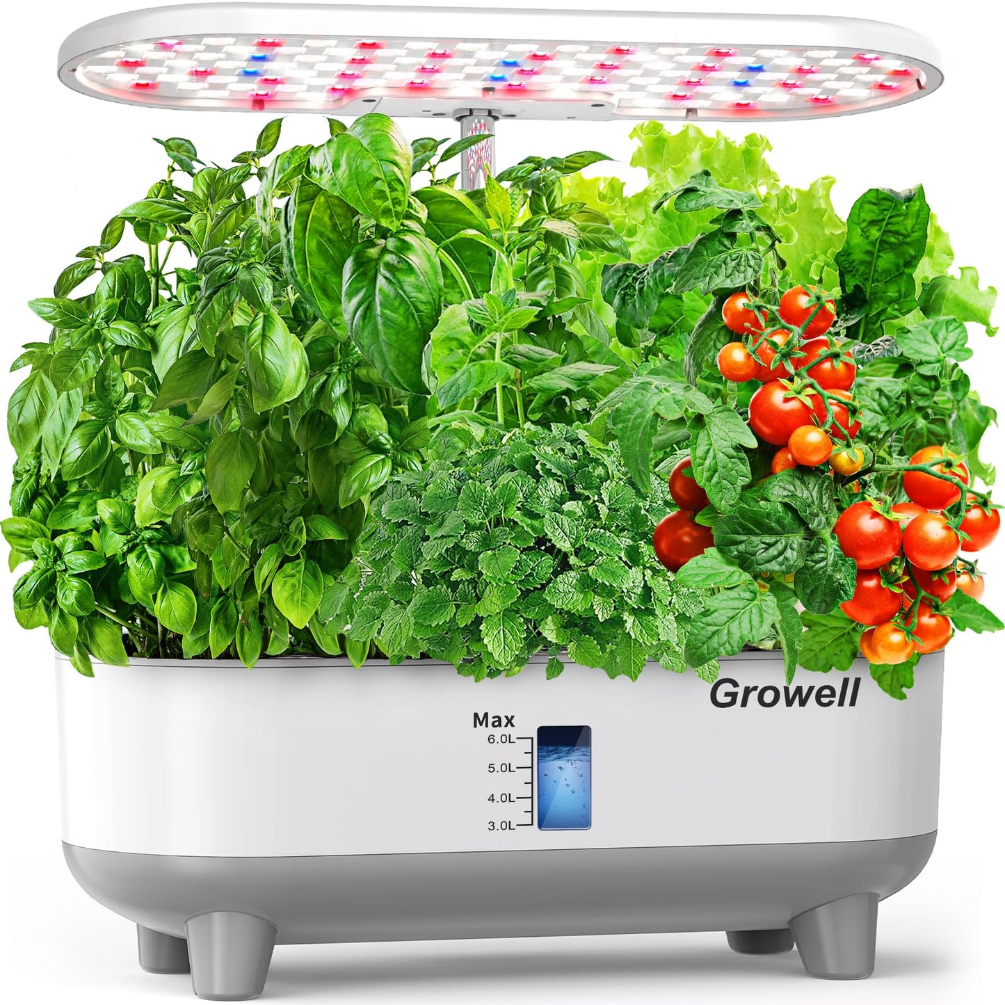 Growell 16 Pods Hydroponics Growing System Kit & 90 Pods Vertical Indoor Garden
