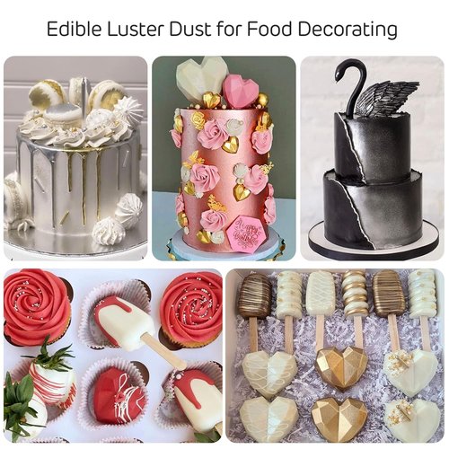 Cherrysea Edible Luster Dust - Tasteless Food-Grade Cake Dusting Powder | 10 Grams for Baking