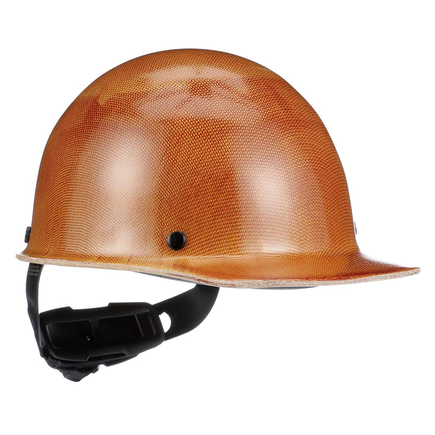 MSA 475405 Skullgard Cap Style Safety Hard Hat with Fas-Trac III Ratchet Suspension | Non-slotted Cap, Made of Phenolic Resin, Radiant Heat Loads up to 350F - Large Size in Natural Tan
