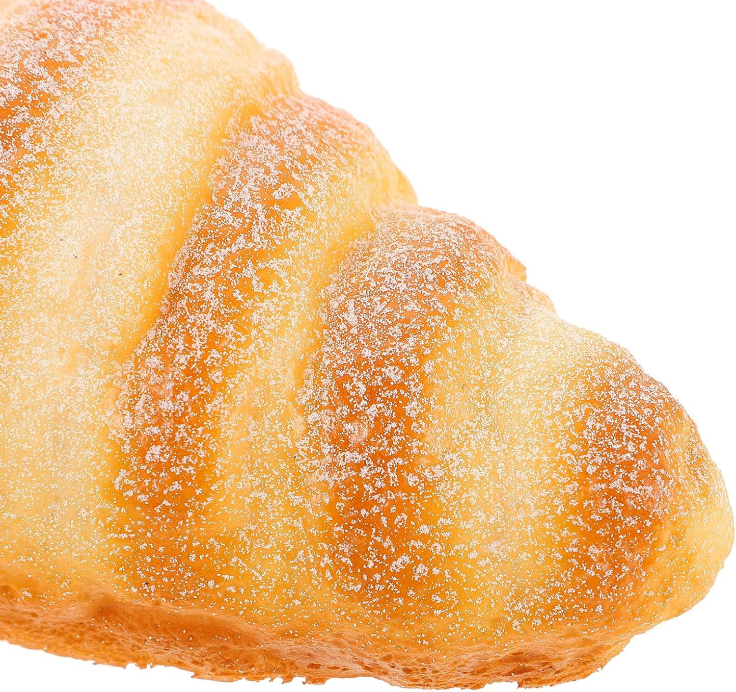 3pcs Set jojofuny Realistic Fake French Croissant Bread Model for Kitchen and Bakery Decor, Artificial Simulation Food
