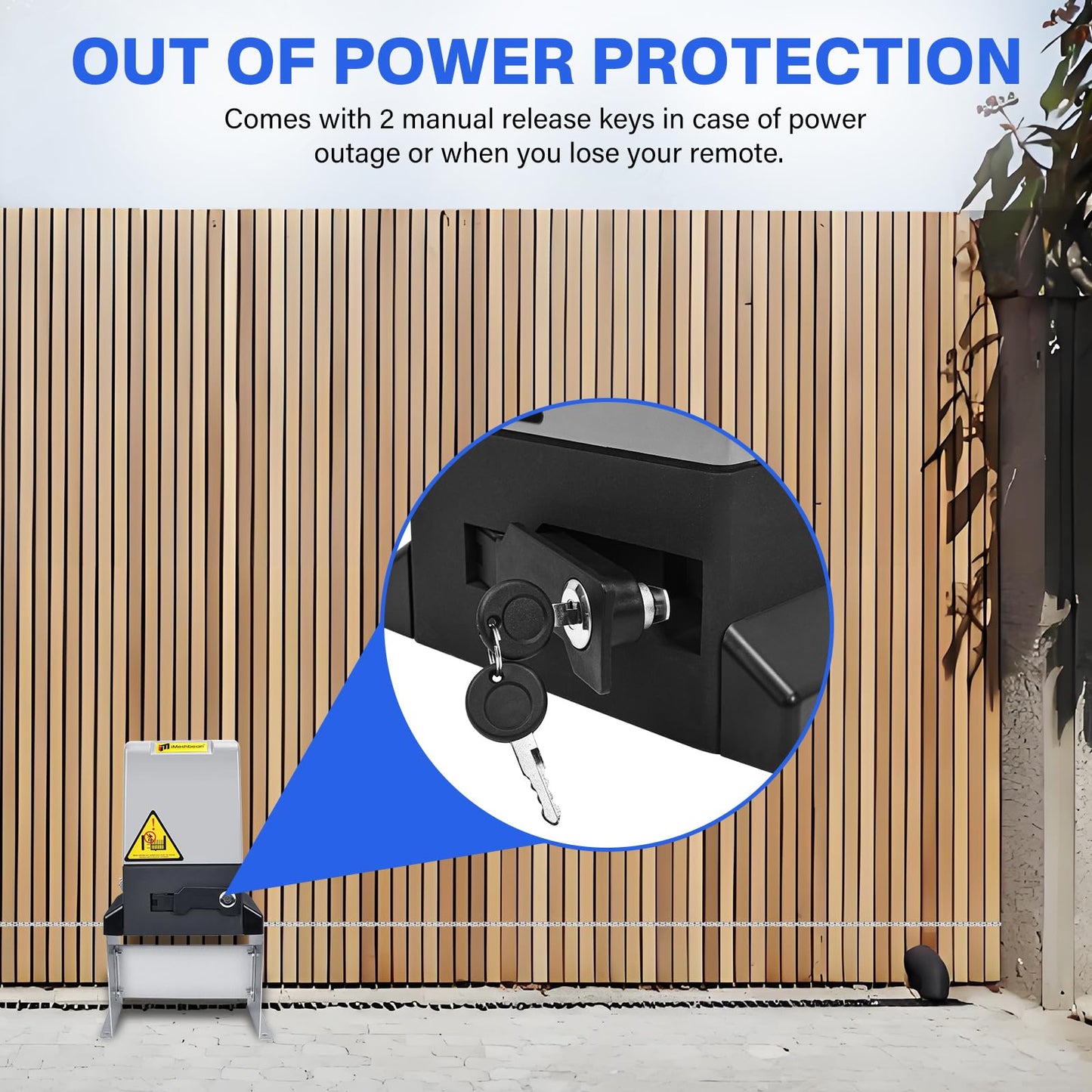 4400LB Automatic Sliding Gate Opener,750W APP Control Electric Rolling Driveway Slide Gate Motor with 4 Remotes,Wireless Keyboard,Gate Operator Hardware Kit for Security,Up to 40FT (Chain Driven)