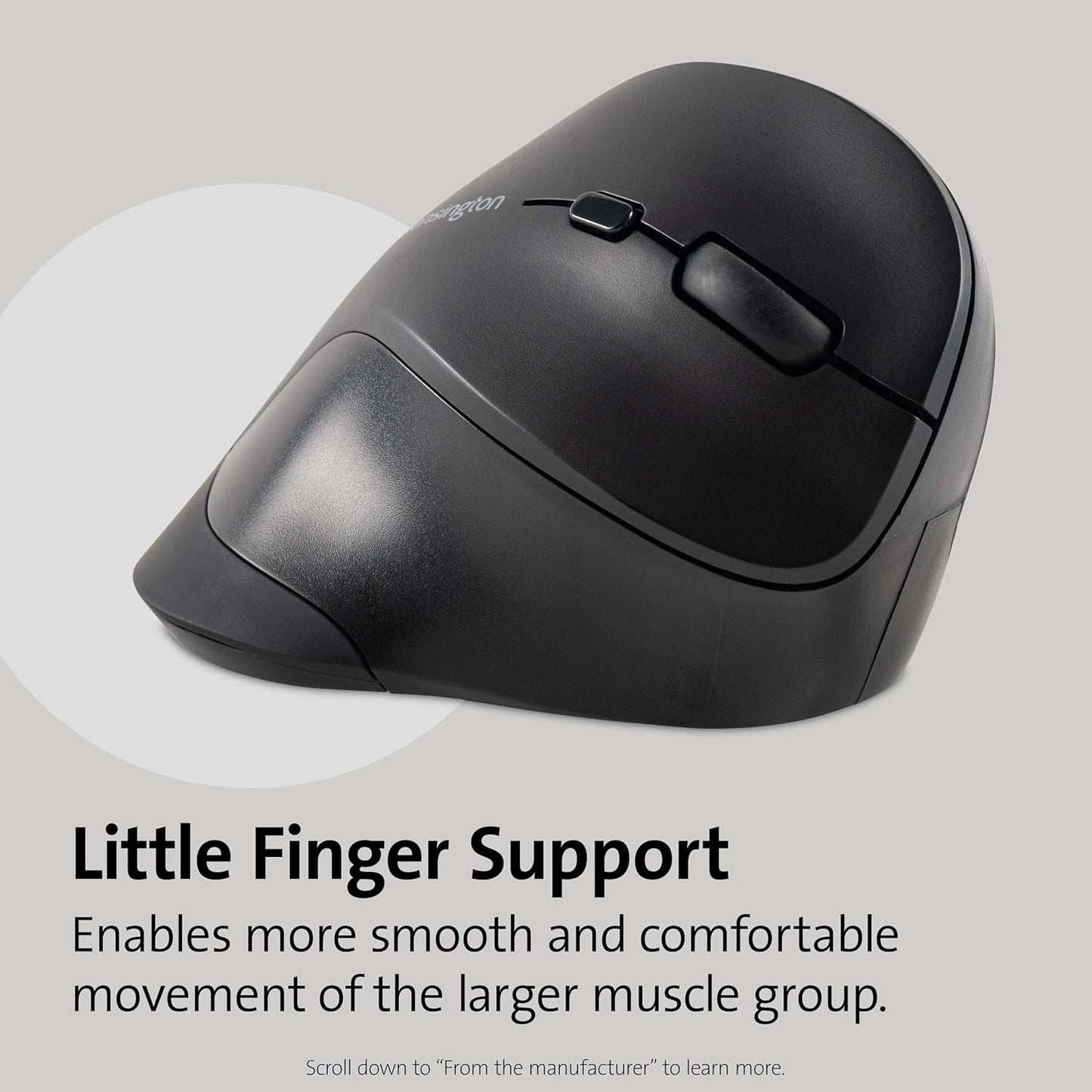 Kensington (K75575WW), Ergonomic Vertical Wireless Mouse Grey/Black