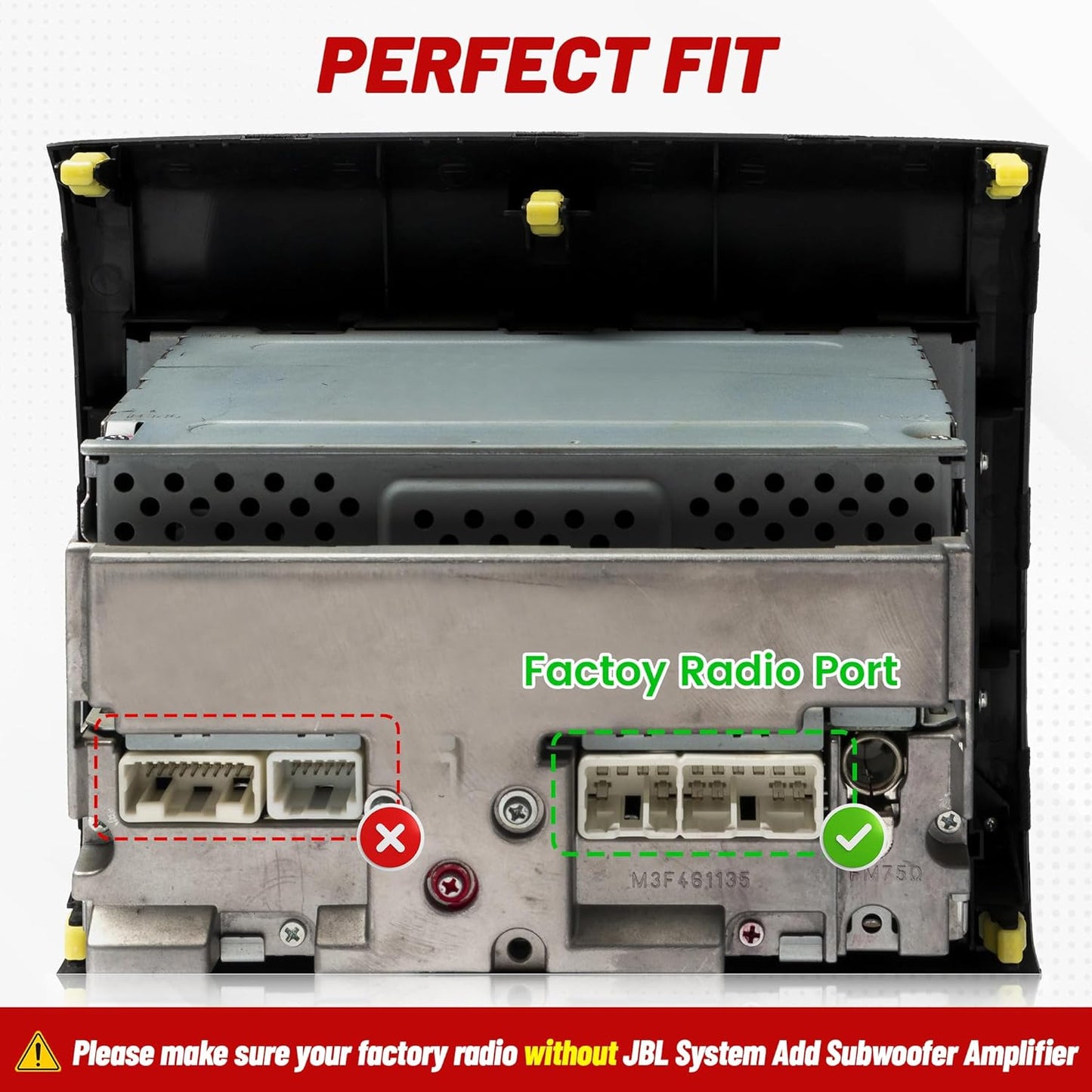 2005-2020 1996-2009 RAV4, 2004-2018 2014-2019 RED WOLF Car Radio ISO Wiring Harness Compatible with Toyota Tacoma