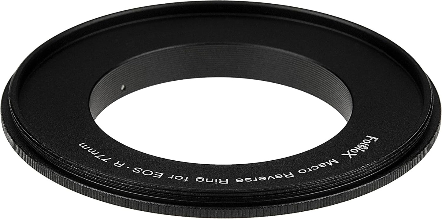 Fotodiox 77mm 77mm Cameras,Black,77-CRF Macro Reverse Ring Compatible with Canon RF - Camera Mount to Filter Thread