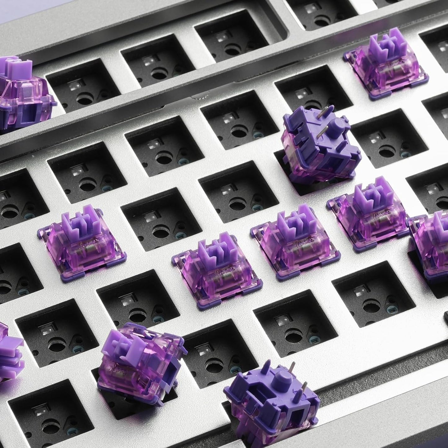 Akko V3 5-Pin (45pcs) Lavender Purple Pro Keyboard Switch with Dustproof Stem for Mechanical Gaming Keyboard, Tactile