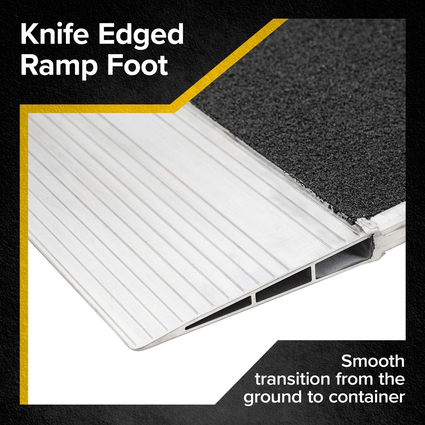 48" x 36" Shipping Container Ramp for 4.5" to 8" Lip, 8,000 lb Capacity, HD Ramps