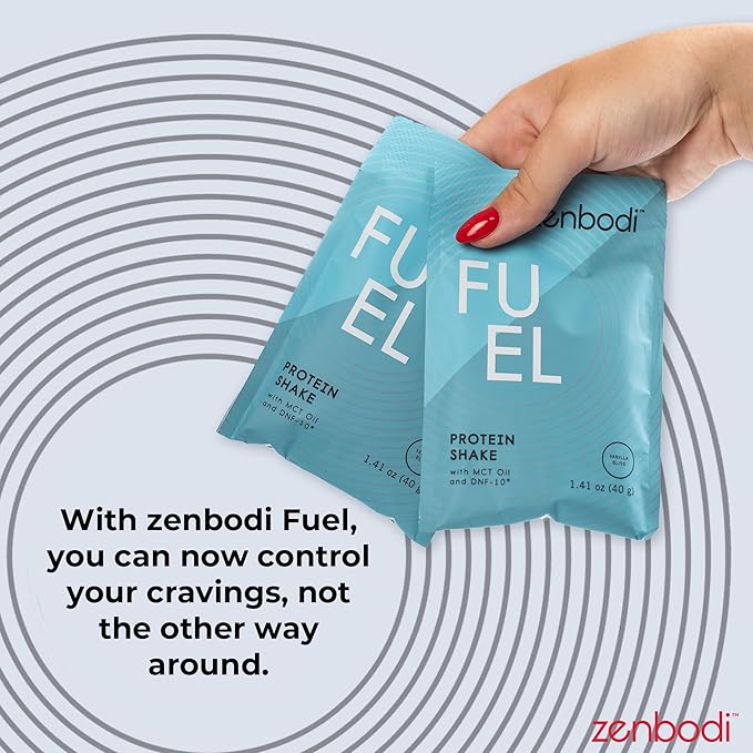 Fuel Protein Powder - 15 Packets Per Bag, Vanilla Flavor, 20 Grams of Protein for Muscle Building & Energy, with MCT Oils & DNF-10, Ideal for Shakes and Smoothies