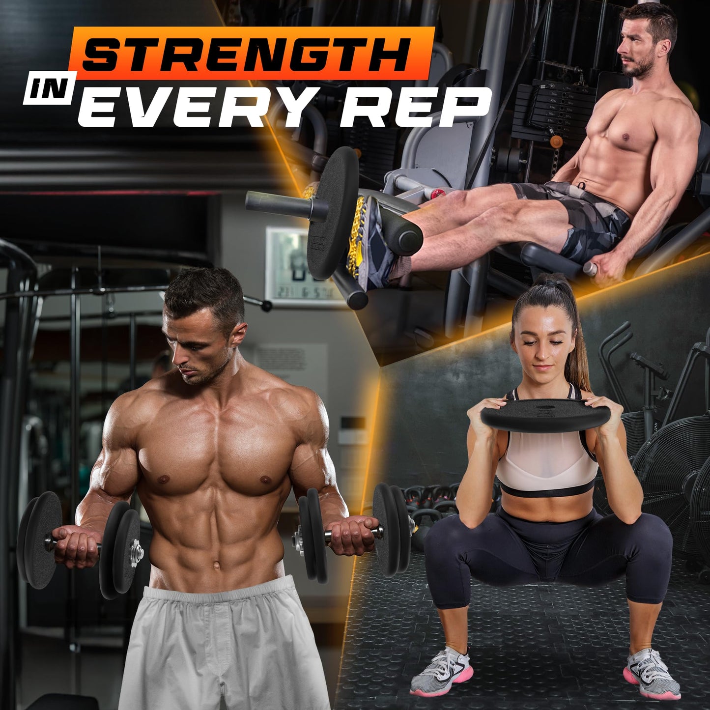 Yes4All Standard 1 Inch Cast Iron Weight Plate - Ideal for Strength Training - 25LB - Single