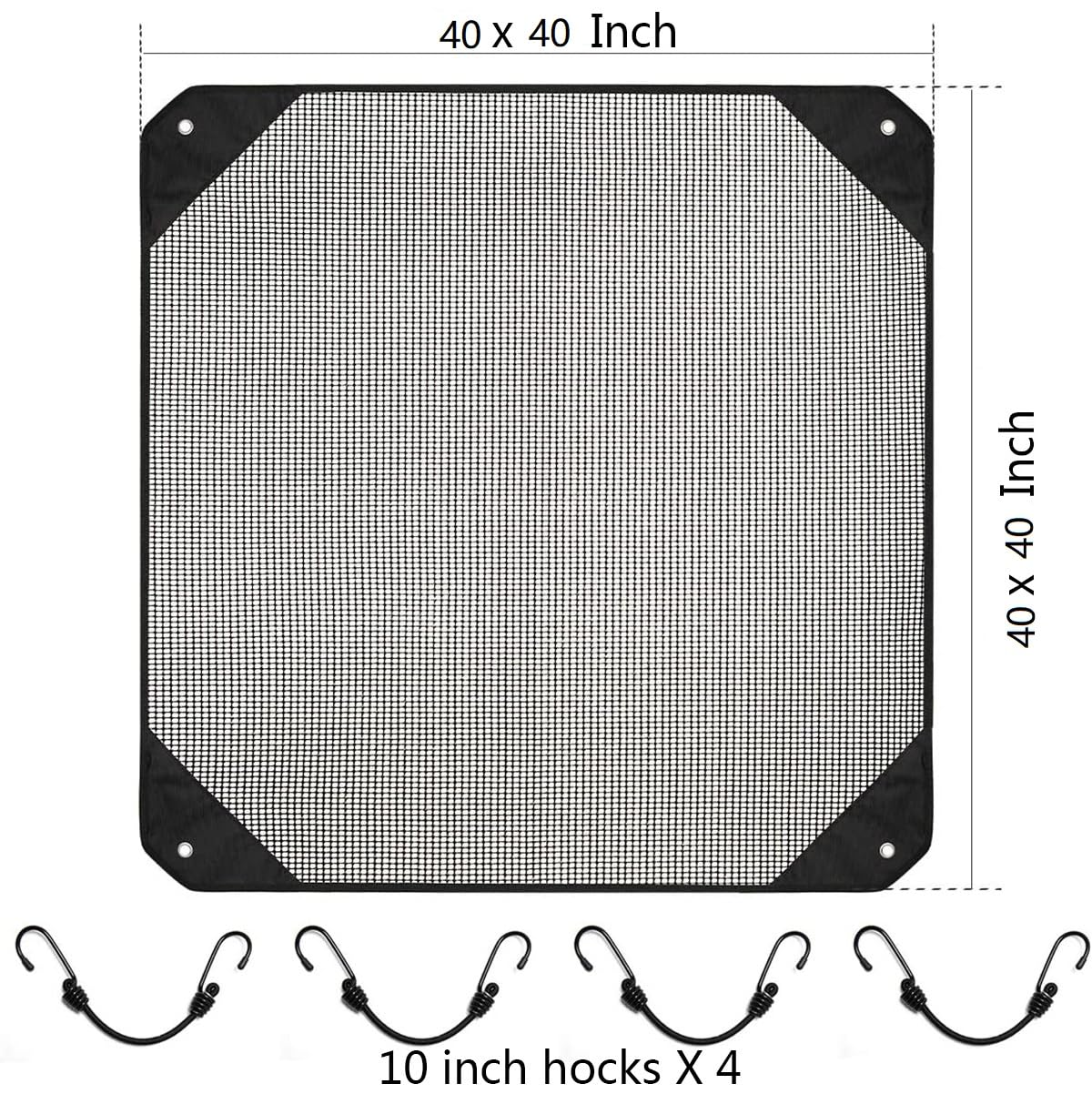 StarJungle Central Air Conditioner Cover for Outside Units 40" x 40" - Durable AC Cover for Outside Unit, Leaf Guard Mesh (40" x 40")