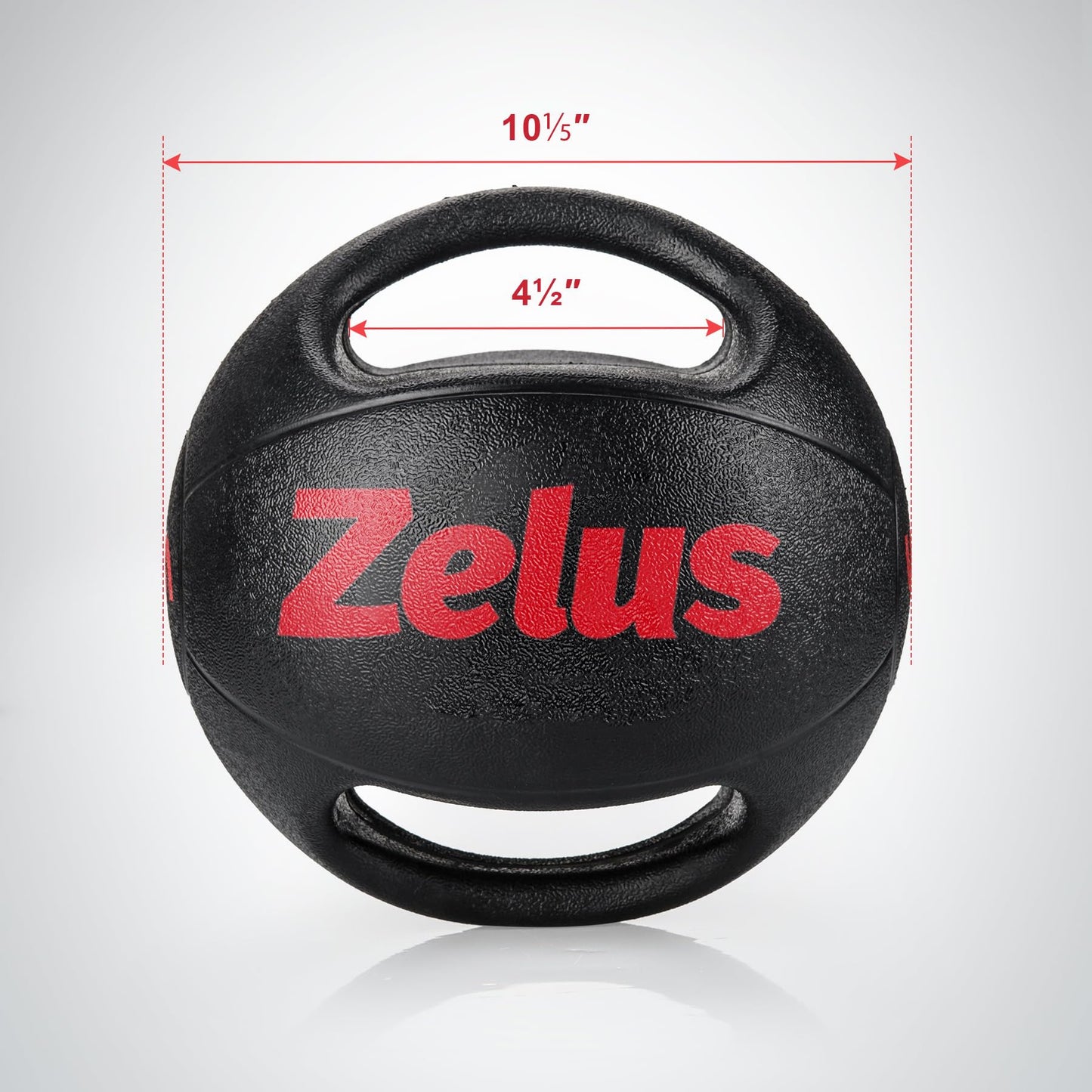 ZELUS Medicine Ball with Dual Grip| 10/20 lbs Exercise Ball |Weight Ball with