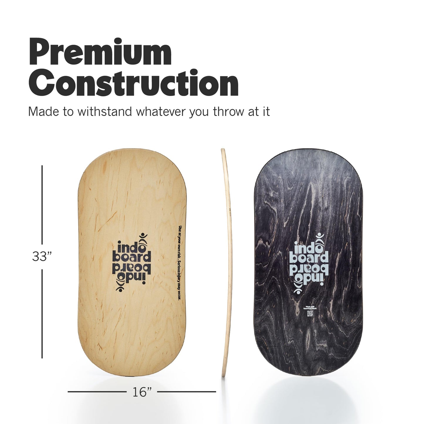 The Indo Board “Rocker” Model. Balance Board with Roller. Balance Training for Core Strength, Stability & Athletic Performance - Surfing, Skateboarding, Snowboarding. Designed for Progression.