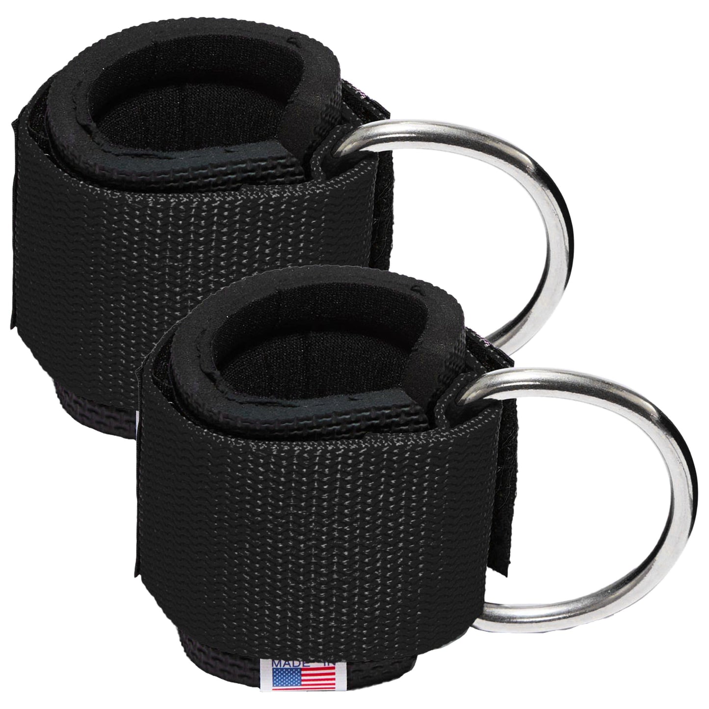 Schiek Sports Model 1700 Padded Neoprene Ankle Straps - Ankle Cable Attachments for Gym - Comfort Fit Ankle Straps
