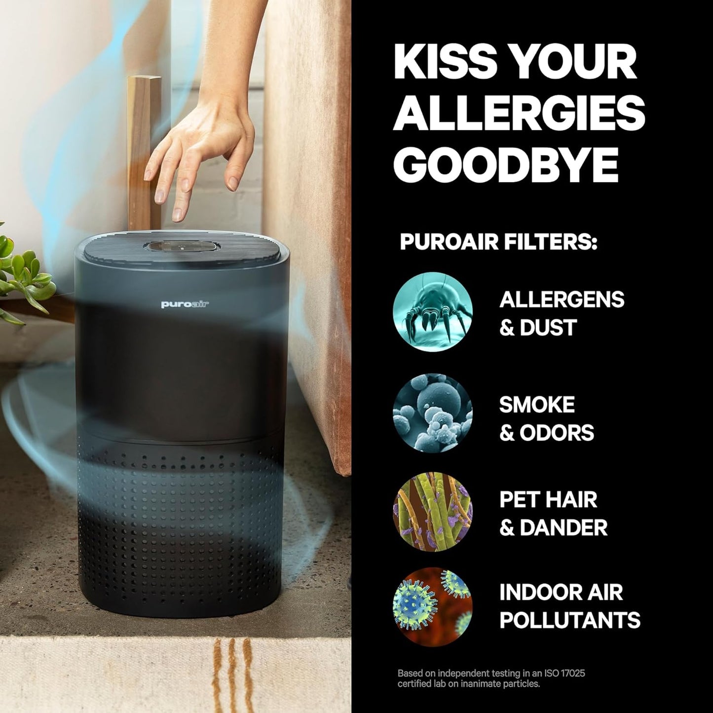 PuroAir 240 Air Purifiers with 4 HEPA Filters - Covers 1,000 Sq Ft - Removes 99.9% of Pollutants, Smoke, and Dust