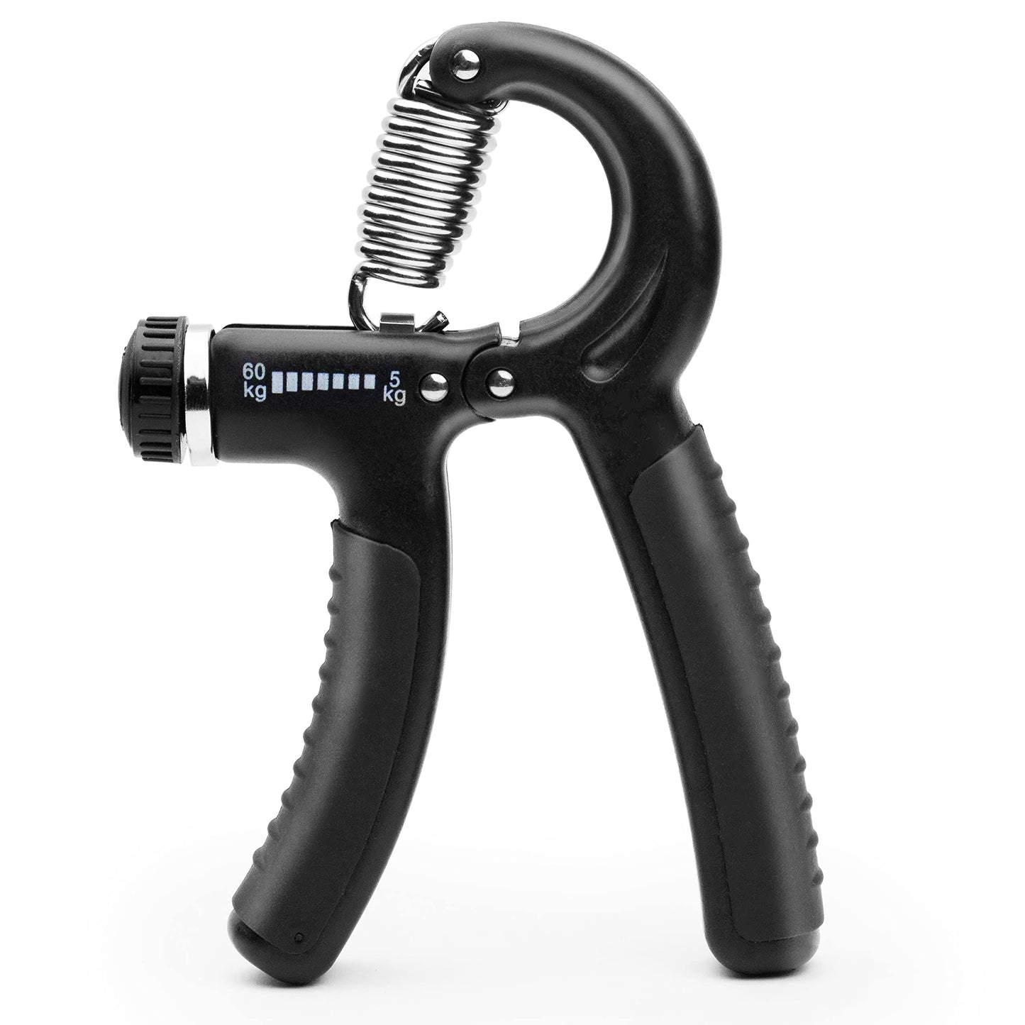 Exology Fitness Grip Strength Trainer 11lbs-132lbs (5kg-60kg)– Non Slip Hand Grip Strengthener with Stainless Steel Spring for Improving Hand, Finger, and Forearm Strength