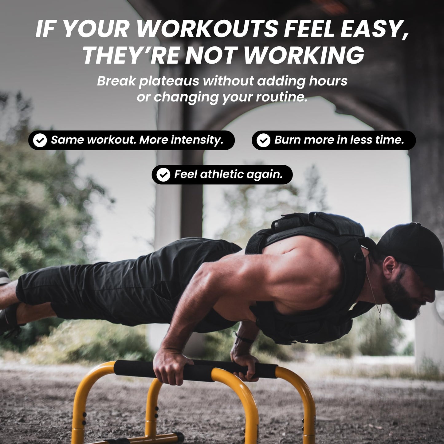 MVRK Weighted Vest Men 45lbs - Weighted Workout Vest With Removable Iron Weights, Heavy Duty Weighted Exercise Vest For Functional Training & Calisthenics - Weight Vest for Men and Women (45lbs)