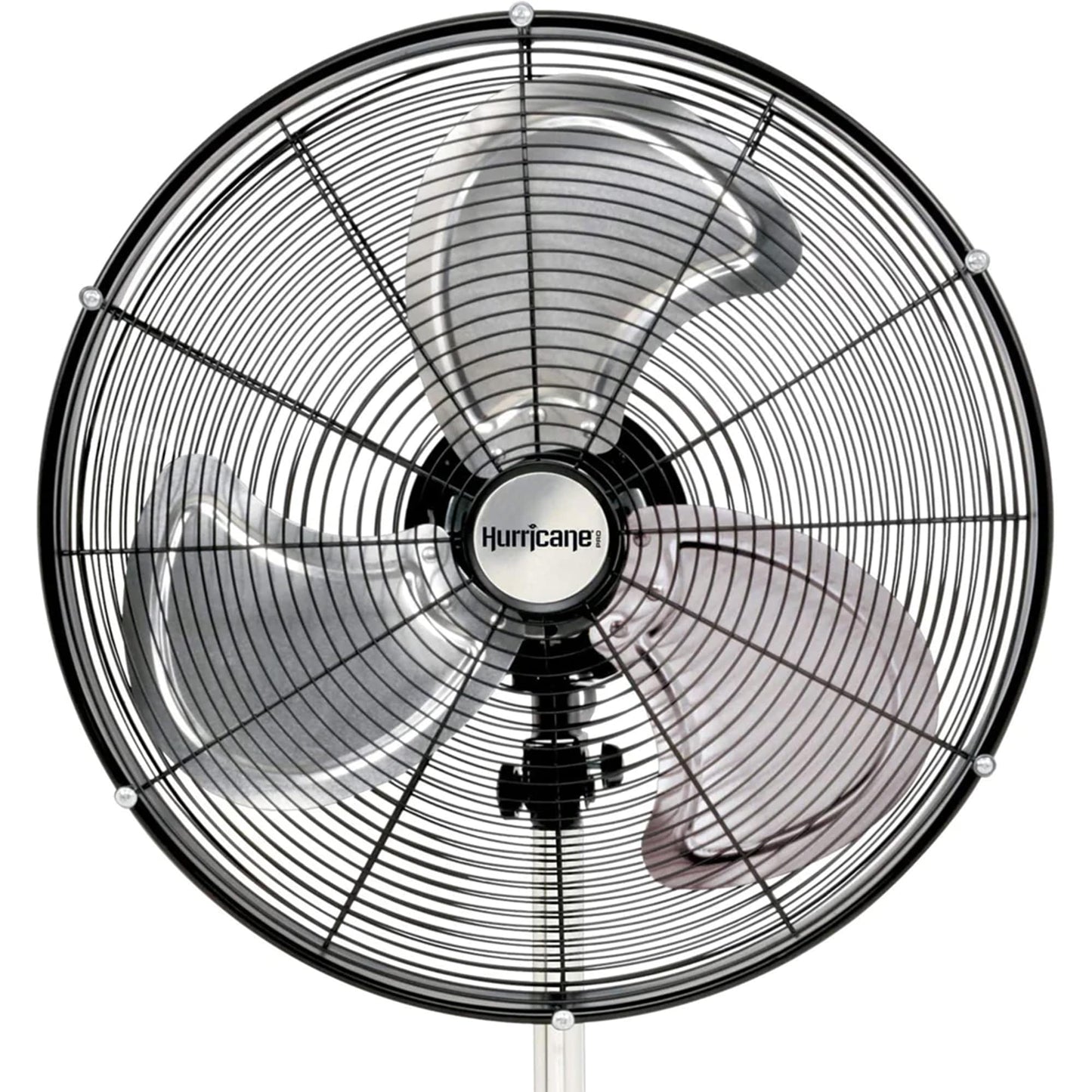 Hurricane Pro High-Velocity Oscillating Metal Stand Fan w/ 3-Speed Setting, 20" - Heavy-Duty Cooling Pedestal Unit w/ 4500 CFM, Adjustable Tilt & Height for Home, Garage, Gym & Workshop