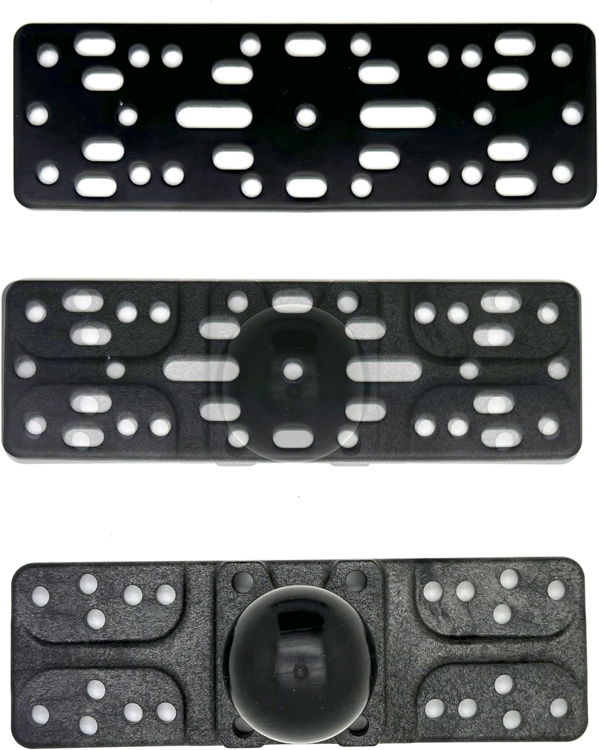 ChargerCity 2 4 Universal Metal Alloy Bracket Plate for Ham CB Radio Garmin GPS Fish Finder Vehicle Mounting Plate