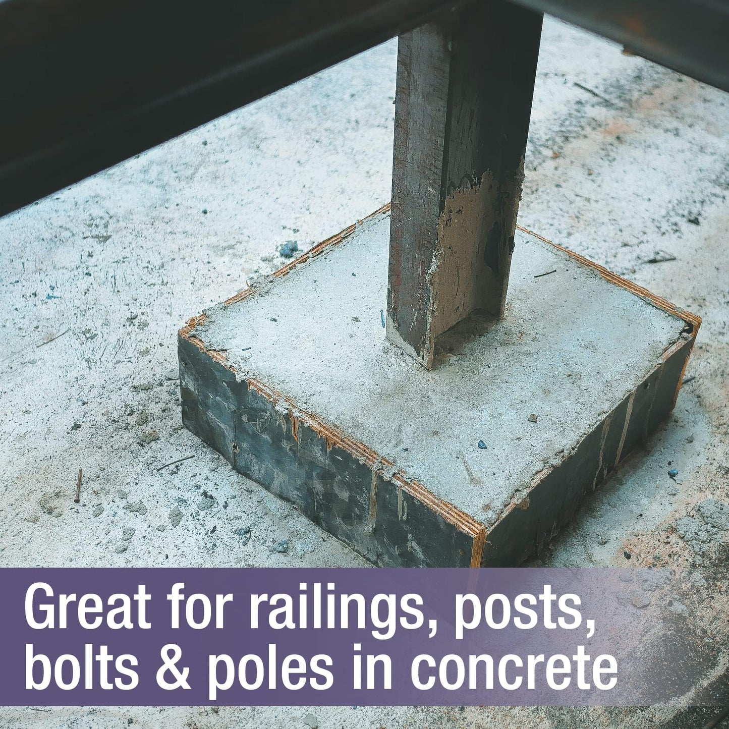 Akona Instant Anchoring Cement - Quick Setting Powder, Set Railings, Bolts, Poles, Fixtures, and More, High-Strength, Just Add Water (10 Pounds)