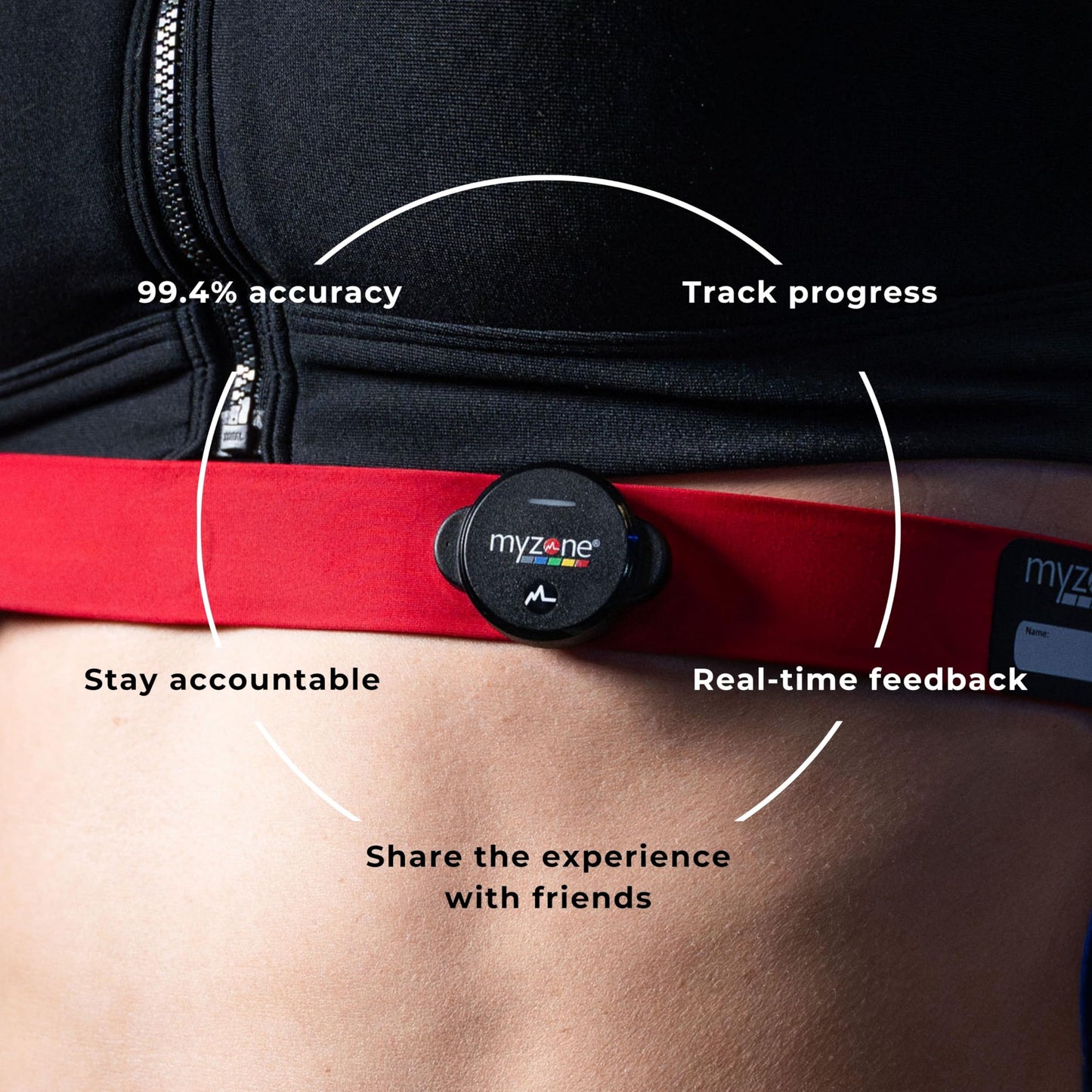 Myzone MZ-Switch Physical Activity Heart Rate Monitor – A Water Proof Fitness Tracker for Wrists, Arms & Chest
