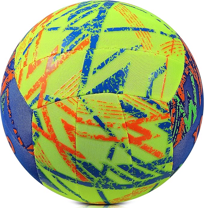 YANYODO Swimming Pool Waterproof Beach Volleyball, Soft Indoor Outdoor Size 5 Volleyball with Pump for Teenagers Adults Swimming Pool Beach Games to Play