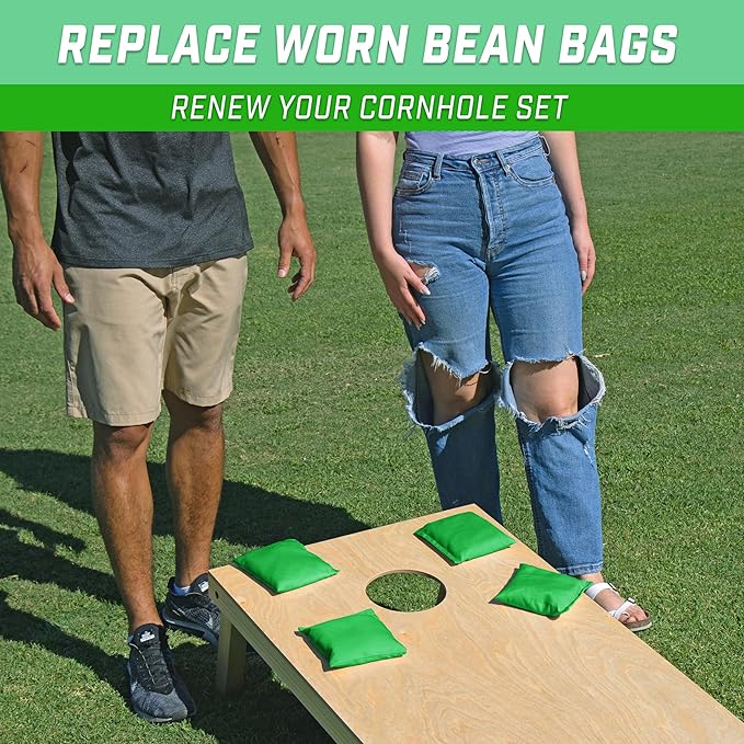 GoSports Classic Cornhole Bean Bags Set of 4-16 Colors Available - Regulation All Weather, Mix and Match