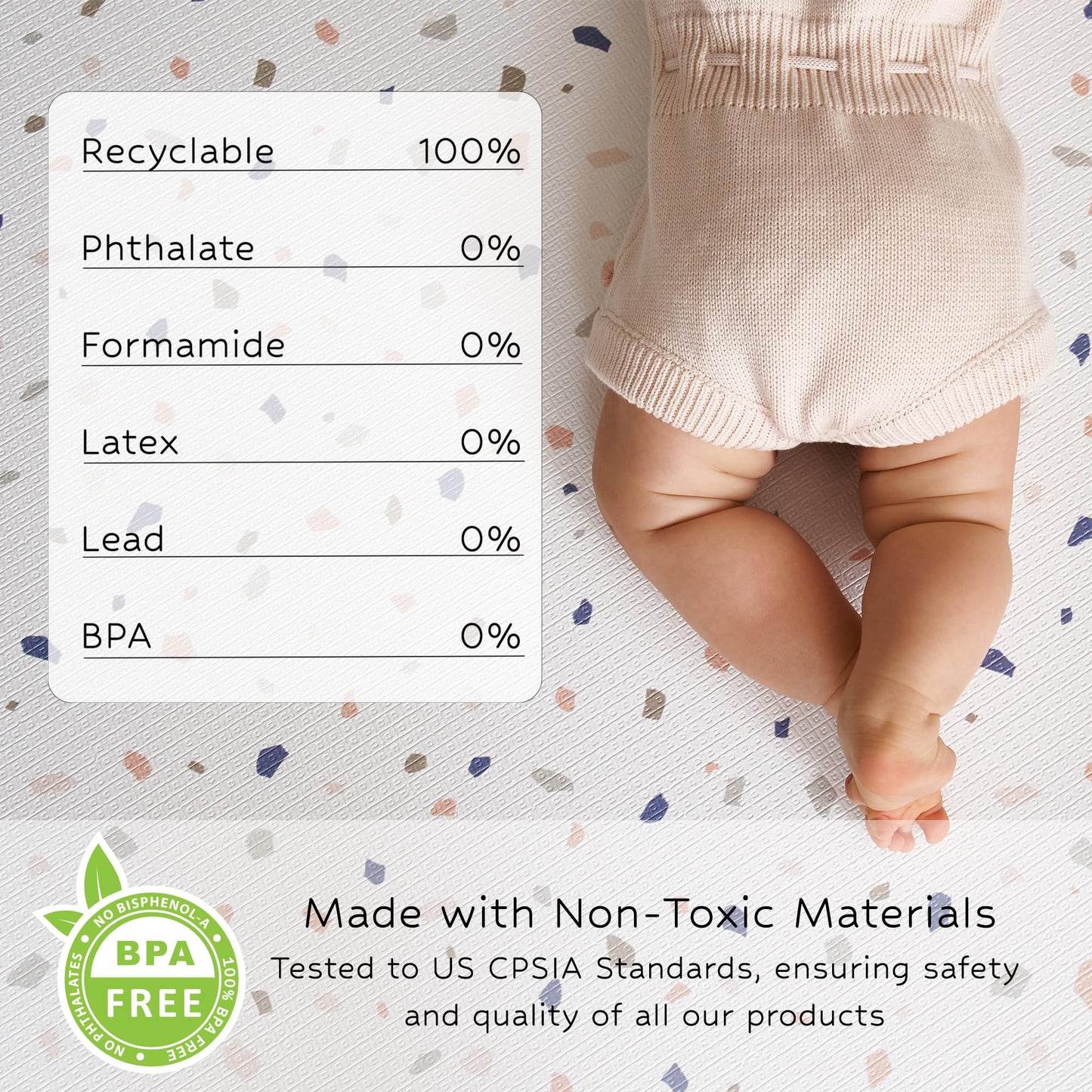 Keiki Care Reversible Play Mat 82” x 55” - for Infants, Babies, Toddlers, Kids | Waterproof, Durable, Non-Toxic, Easy-to-Clean | Thick & Large Soft Foam Floor Mat for Gym, Nursery, Playroom